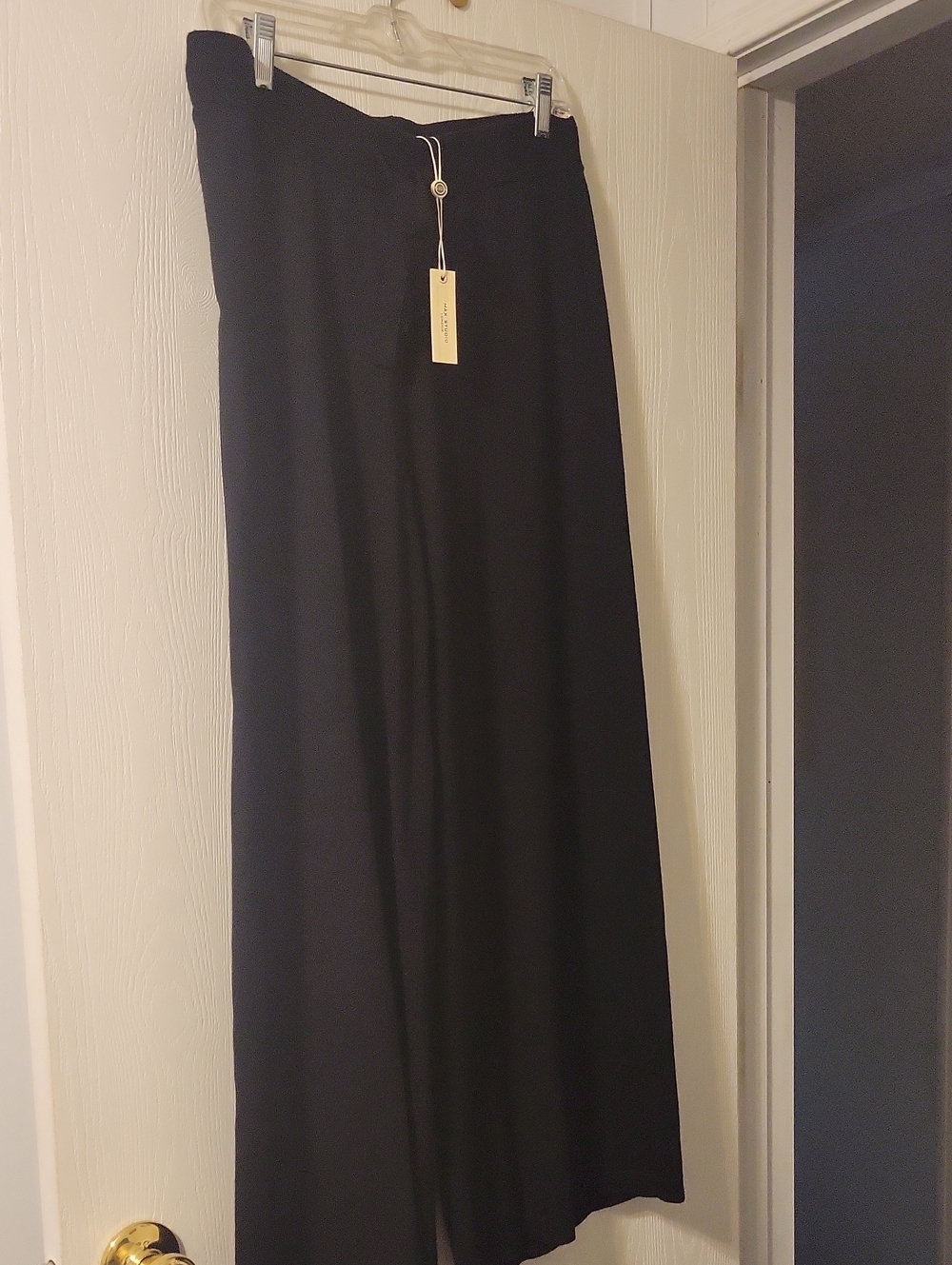 NWT Max Studio Black Lightweight Wide Leg Lounge Pants